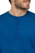 Cashmere Duvet heren pullover met ronde hals ewiani santorini blauw s